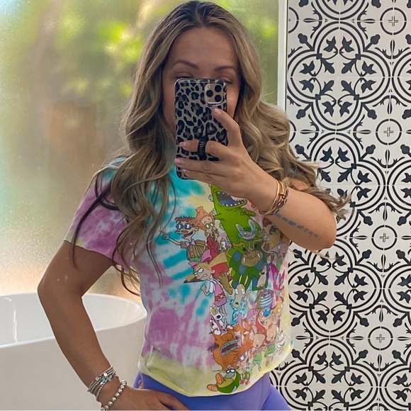 Nickelodeon Cartoon Cropped T Shirt Size Small - Picture 5 of 5